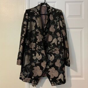 Sosken Studios floral jacquard jacket small
